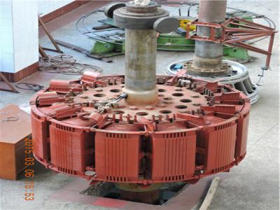 22000KW工地轉子裝配